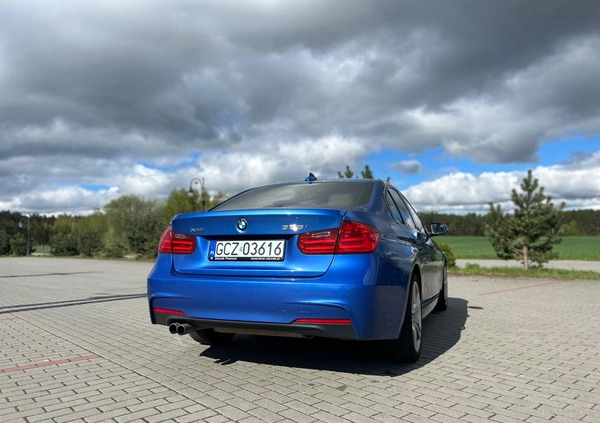 BMW Seria 3 cena 59500 przebieg: 208000, rok produkcji 2014 z Człuchów małe 277